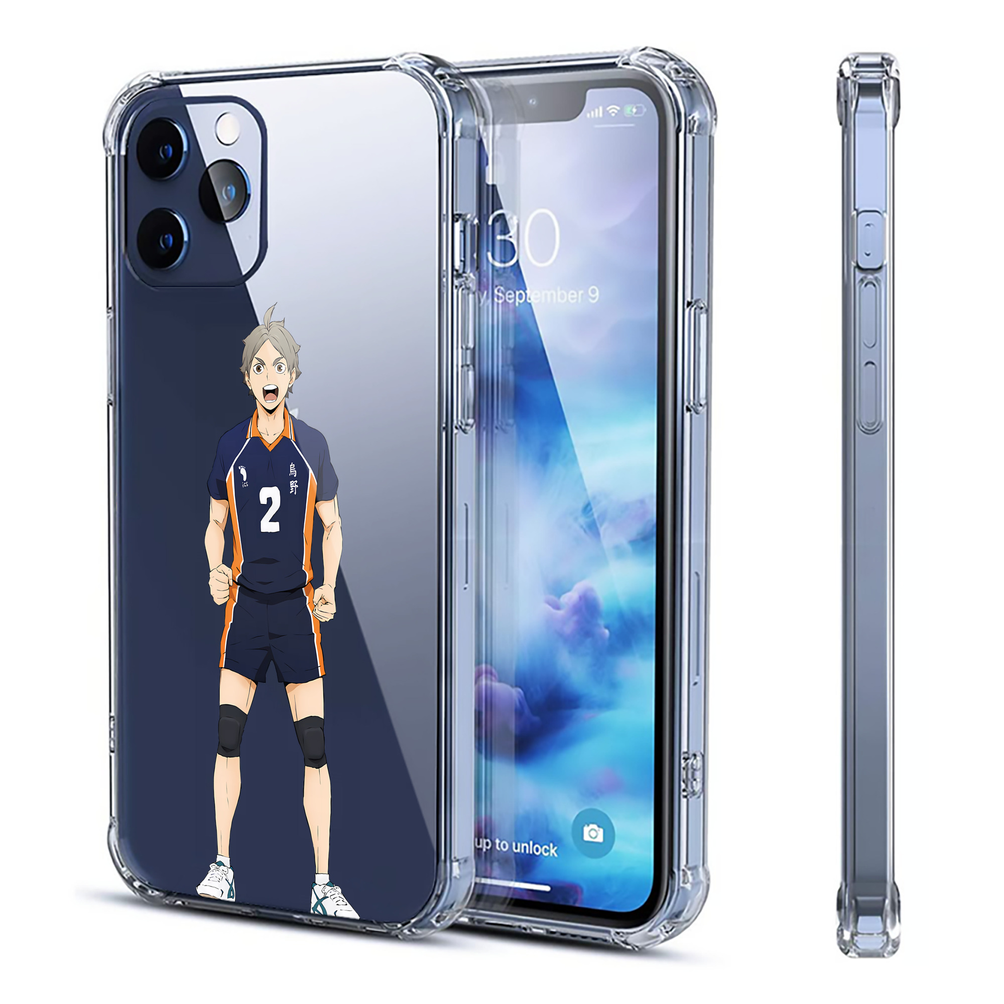 （画像用） ハイキュー!! Haikyu!! 【iPhone 12シリーズ対応】透明スマホケース（クリアソフトケース）